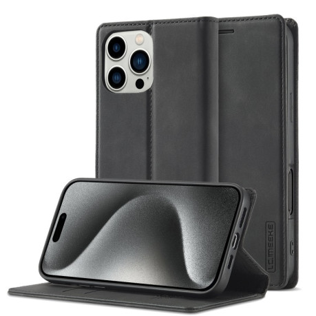 Чохол-книжка LCIMEEKE Strong для iPhone 16 Pro - чорний