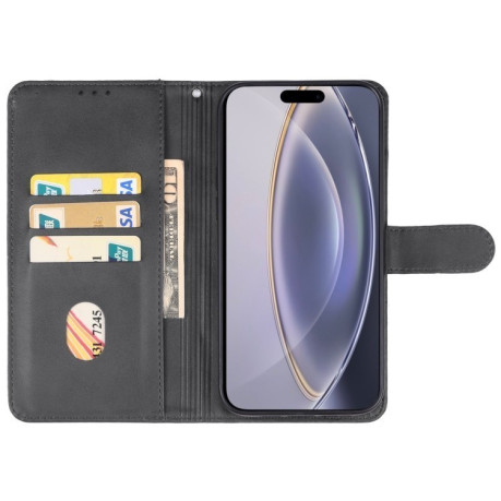 Чехол-книжка EsCase Leather для iPhone 16 Pro Max - черный