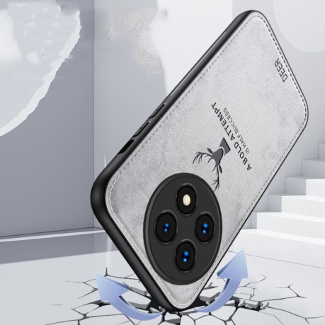 Ультратонкий чохол Deer Head Cloth Skin для OnePlus 13 - сірий