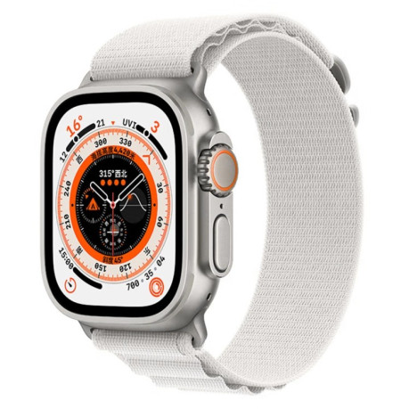 Ремінець Nylon Loop для Apple Watch Ultra 49mm - білий