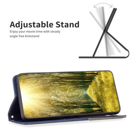 Чехол-книжка Rhombus Texture для Motorola Moto G85 - синий