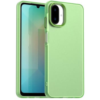 Чехол Candy Series гибрид с усиленными бортиками на Samsung Galaxy A07 4G - зеленый