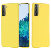 Силіконовий чохол Solid Color Liquid Silicone Samsung Galaxy S21 - жовтий