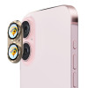 Защитное стекло на камеру ENKAY 9H Anti-reflection Camera Lens Aluminium Alloy для iPhone 16 / 16 Plus - желтое