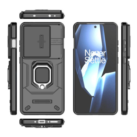 Противоударный чехол Sliding Camshield для OnePlus 13R/Ace 5/Ace 5 Pro - черный