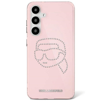 Оригінальний чохол Karl Lagerfeld Rhinestones K. Head Logo Samsung Galaxy S25 Ultra - pink