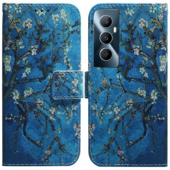 Чехол-книжка Coloured Drawing для Realme C65 4G - Apricot