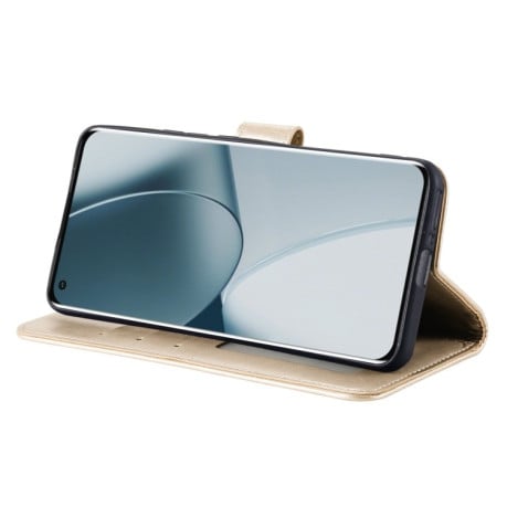 Чохол-книжка Totem Flower для Xiaomi 14T Pro - золотий