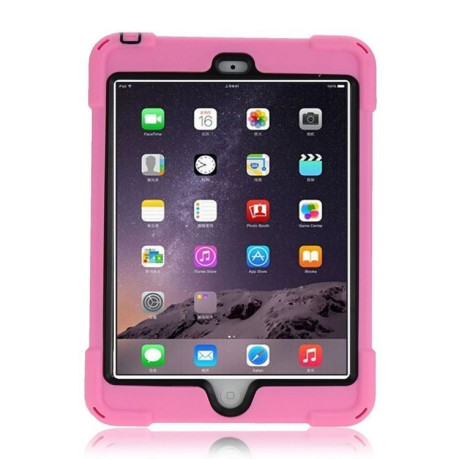 Противоударный чехол 3 в 1 Shock-proof Detachable Stand розовый на iPad Mini 3 Mini 2 iPad Mini
