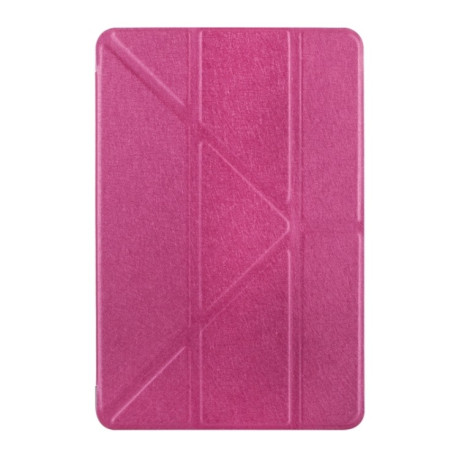 Чехол-книжка Transformers Silk Texture для iPad mini 4 - пурпурно-красный