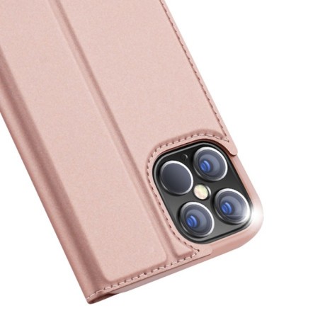Чехол-книжка DUX DUCIS Skin Pro Series на iPhone 12 Pro Max - розовое золото