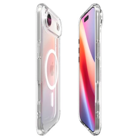 Оригінальний прозорий чохол Spigen Ultra Hybrid з MagSafe на iPhone Air - Clear and White