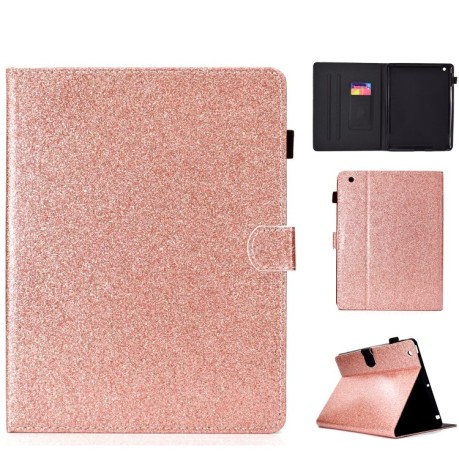 Чохол-книжка Varnish Glitter Powder на iPad 2/3/4 - рожеве золото