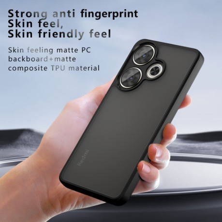 Протиударний чохол Armor Precise Hole PC Hybrid TPU для Xiaomi Poco F6 - чорний