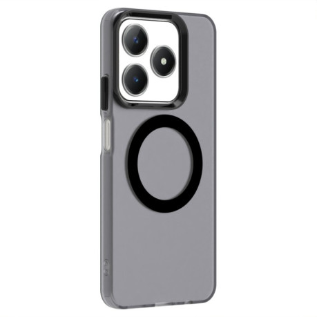 Противоударный чехол MagSafe Holder PC Hybrid для Realme C61/C63/Note 60/Note 60x - черный
