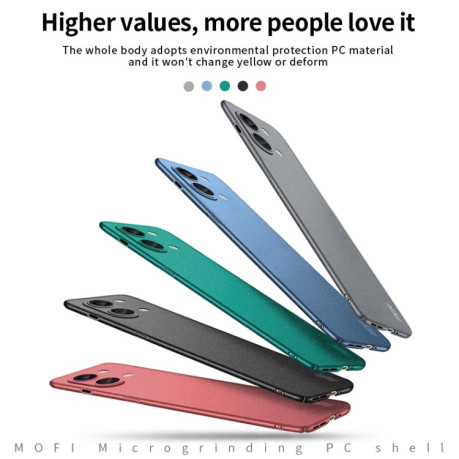 Ультратонкий чехол MOFI Fandun Series для For OnePlus Ace 2V / Nord 3 - зеленый