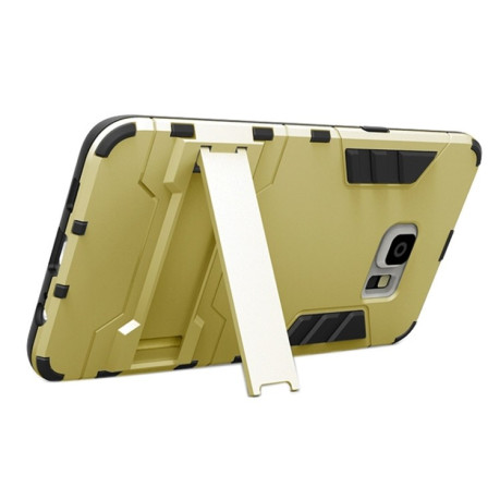 Противоударный чехол с подставкой HMC на Samsung Galaxy S6 edge+ / G928 -золотой