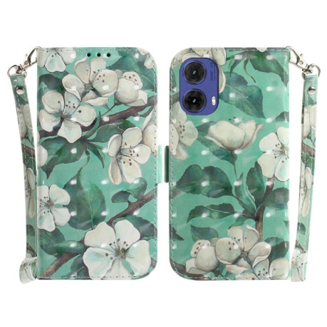 Чехол-книжка 3D Painting для Motorola Moto G85 5G Global - Flower