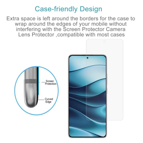Защитное стекло 0.26mm 9H 2.5D на Xiaomi Redmi Note 14 4G/5G
