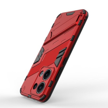 Протиударний чохол Punk Armor з підставкою на OPPO Reno13 5G Global - червоний