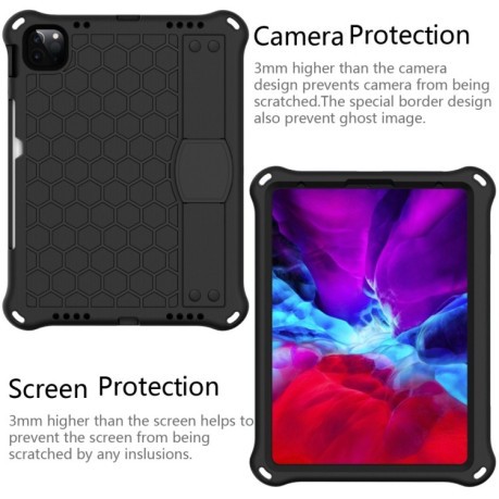 Противоударный чехол Honeycomb Design на iPad 10.9 2022 - черный