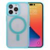 Противоударный чехол Acrylic Magsafe для iPhone 14 Pro Max - голубой