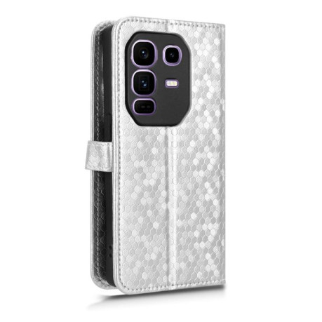 Чехол-книжка Honeycomb Dot для Infinix Note 50 Pro+ - серебристый