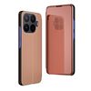 Чехол книжка Clear View на Xiaomi 17T 5G — розово-золотой