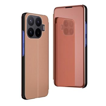 Чохол-книжка Clear View на Xiaomi 17T Pro 5G — рожево-золотий