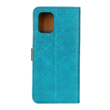 Чехол-книжка European Floral для Xiaomi Redmi Note 10/10s/Poco M5s - синий