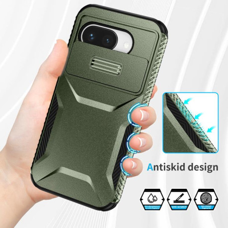 Протиударний чохол Sliding Camshield для Google Pixel 9a - зелений