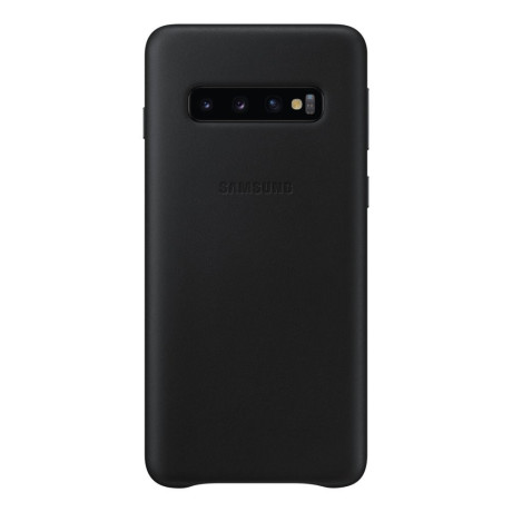 Оригинальный чехол Samsung Leather Cover для Samsung Galaxy S10 -black (EF-VG973LBEGRU)