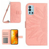 Чохол-книжка Skin Feel Sun Flower для OnePlus 10 Pro - рожевий
