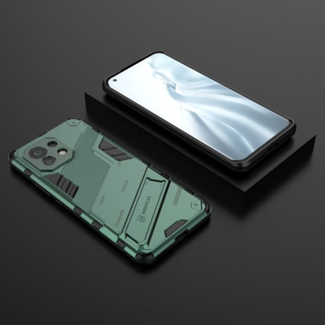 Противоударный чехол Punk Armor для Xiaomi Mi 11 - зеленый