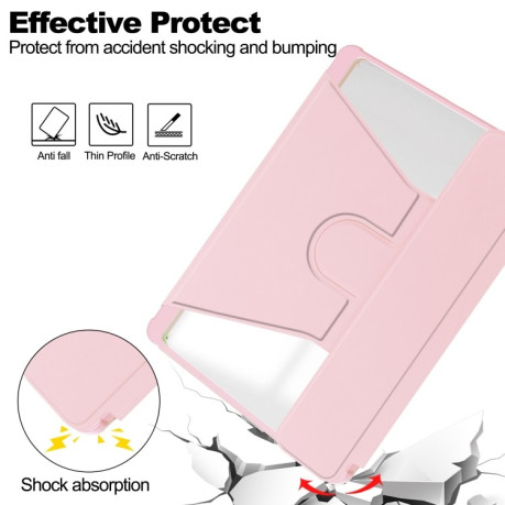 Чохол-книжка Transparent Rotation Smart Leather для iPad Pro 13 2024 - рожевий