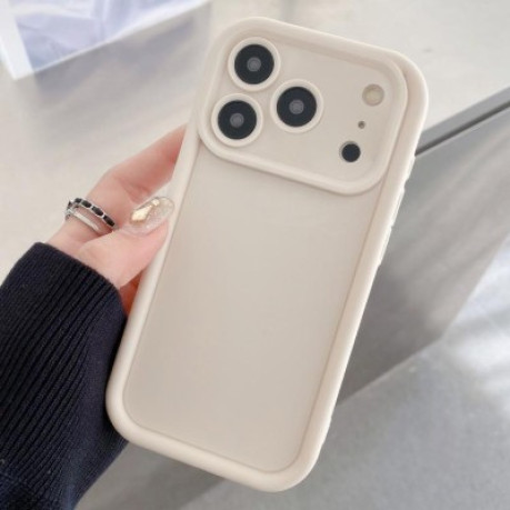 Чехол силиконовый Shockproof Frame Frosted Precise Hole на iPhone 17 Pro - белый
