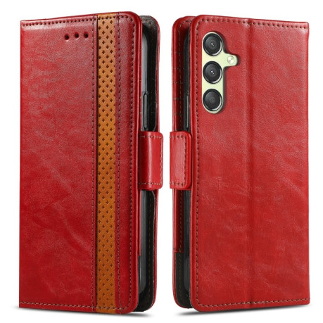 Чехол-книжка Dual-side Magnetic Buckle для Samsung Galaxy A55 - красный