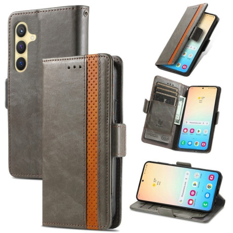Чохол-книжка Dual-side Magnetic Buckle для Samsung Galaxy S25+ 5G - сірий