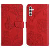Чехол-книжка Skin Feel Butterfly Embossed для Samsung Galaxy A04s - красный