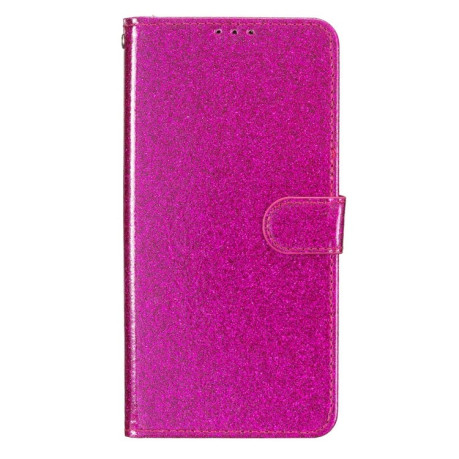 Чехол- книжка Glittery Powder на Samsung Galaxy A05 - пурпурно-красный