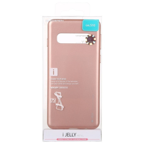 Чехол MERCURY GOOSPERY I JELLY на Samsung Galaxy S10/G973-розовое золото