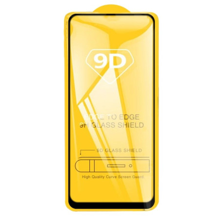 Захисне скло 9D Full Glue Full Screen на OPPO A53s - чорне