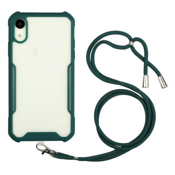 Чехол Acrylic Neck Lanyard для iPhone XS / X - зеленый