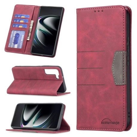 Чехол-книжка Magnetic Splicing для Samsung Galaxy S22 Plus 5G - красный