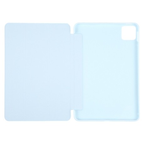 Чехол-книжка Litchi Texture для Xiaomi Pad 7 / Pad 7 Pro - голубой