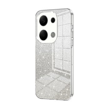 Ударозахисний чохол Gradient Glitter Powder Electroplated на Xiaomi Redmi Note 14S/ 13 Pro 4G / POCO M6 Pro 4G - прозорий