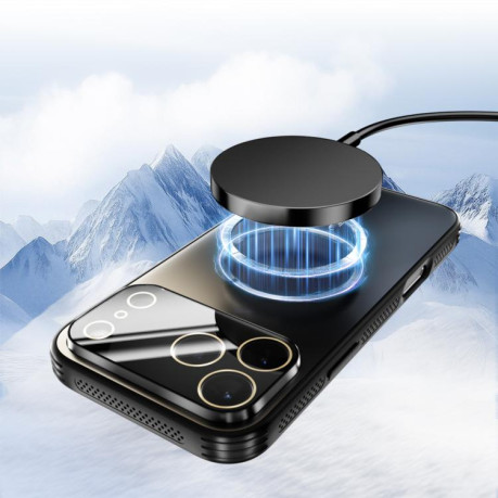 Противоударный чехол ABEEL Heat Dissipation Frosted MagSafe для iPhone 17 - золото