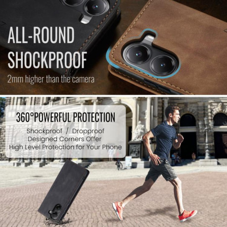 Чохол-книжка CaseMe-013 Multifunctional на Xiaomi Poco X7 Pro - чорний