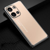 Противоударный чехол Frosted Metal для Xiaomi Redmi Note 13 Pro 5G/Poco X6 5G - золотой