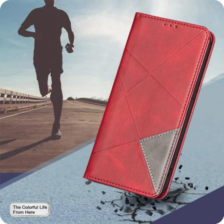 Чехол-книжка Rhombus Texture на Xiaomi Redmi A5 4G 171.7mm - красный